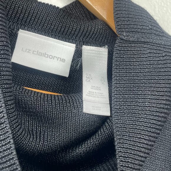 Liz Claiborne Silk Cowl Neck Sleeveless Pullover Sweater XL - Picture 6 of 9